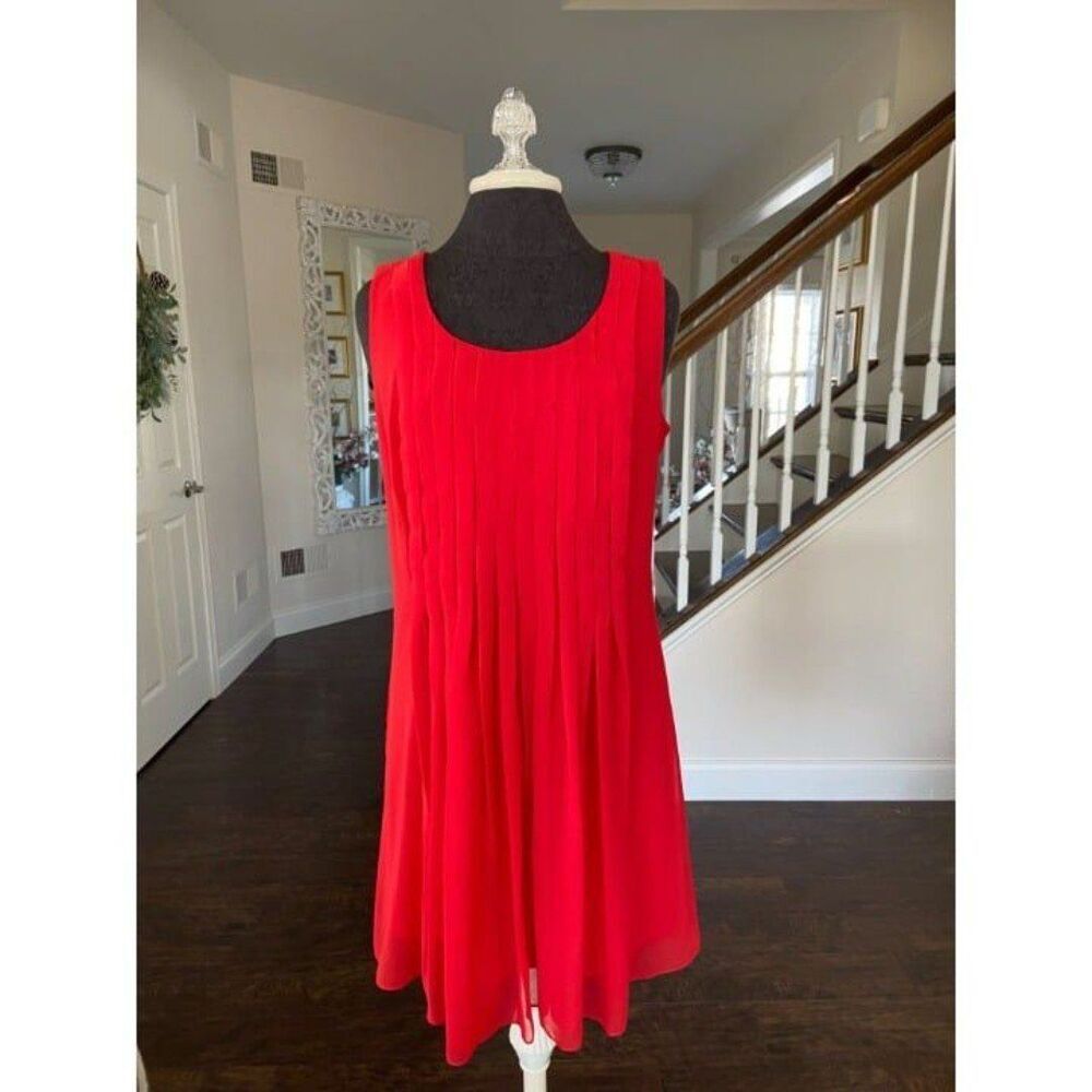 Red Calvin Klein Dress (Size 8)